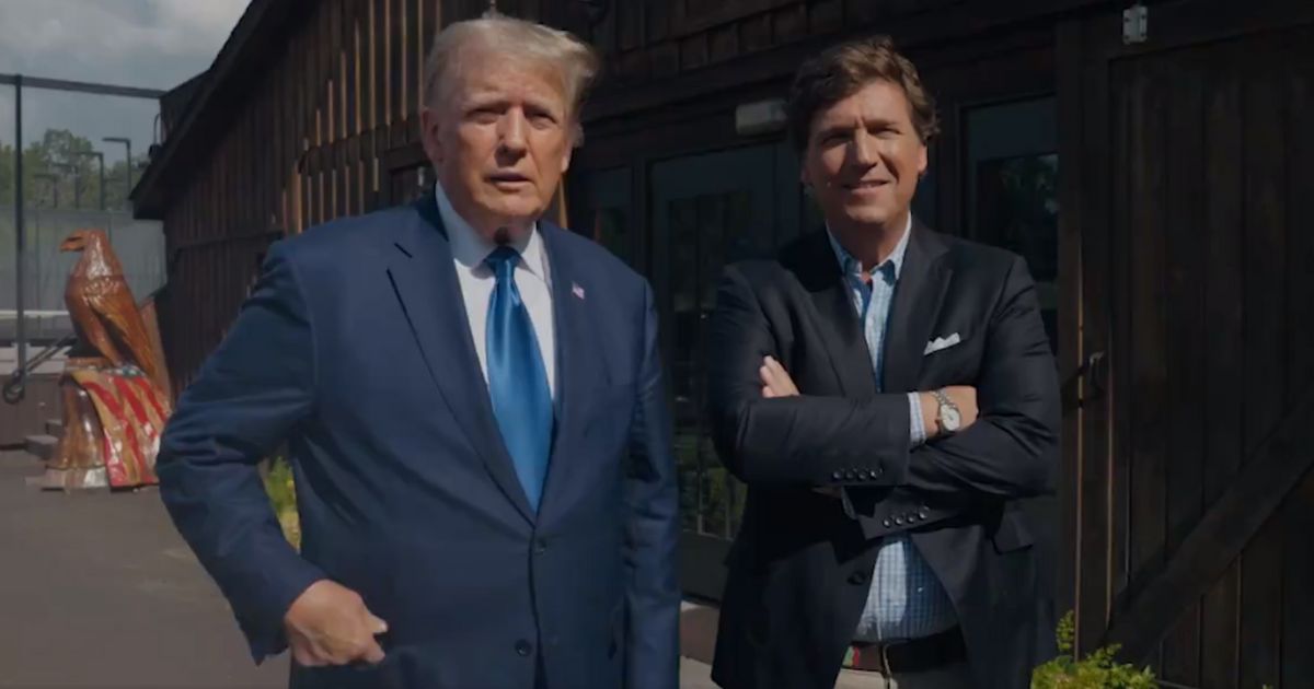 Former President Donald Trump's pre-recorded interview with Tucker Carlson was posted on X during the GOP debate.