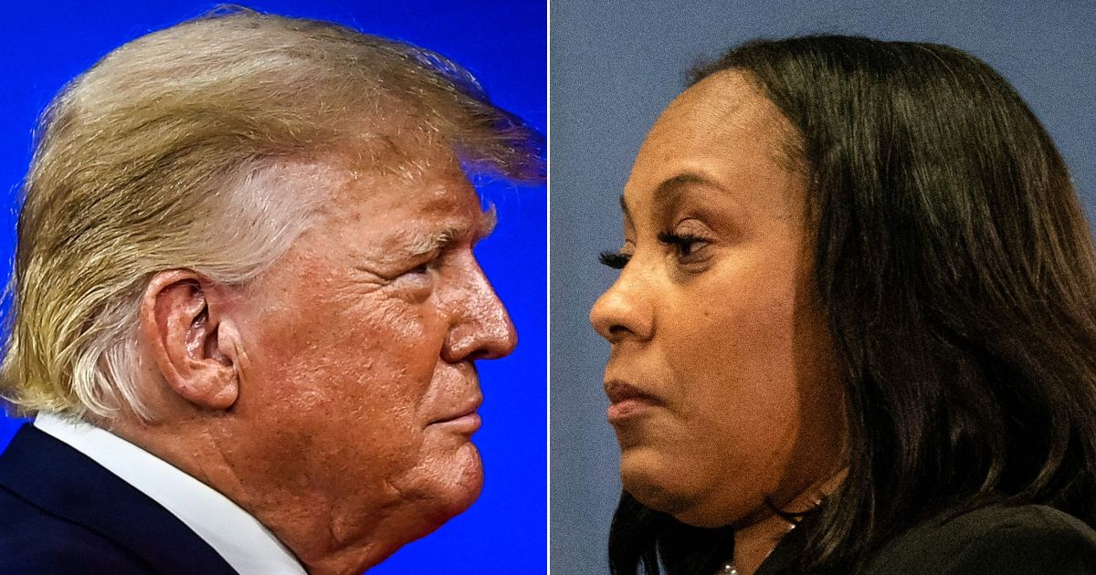 A legal expert told CNN it's highly unlikely that Fulton County (Georgia) District Attorney Fani Willis, left, will get the early March trial date she is requesting in her prosecution of former President Donald Trump.