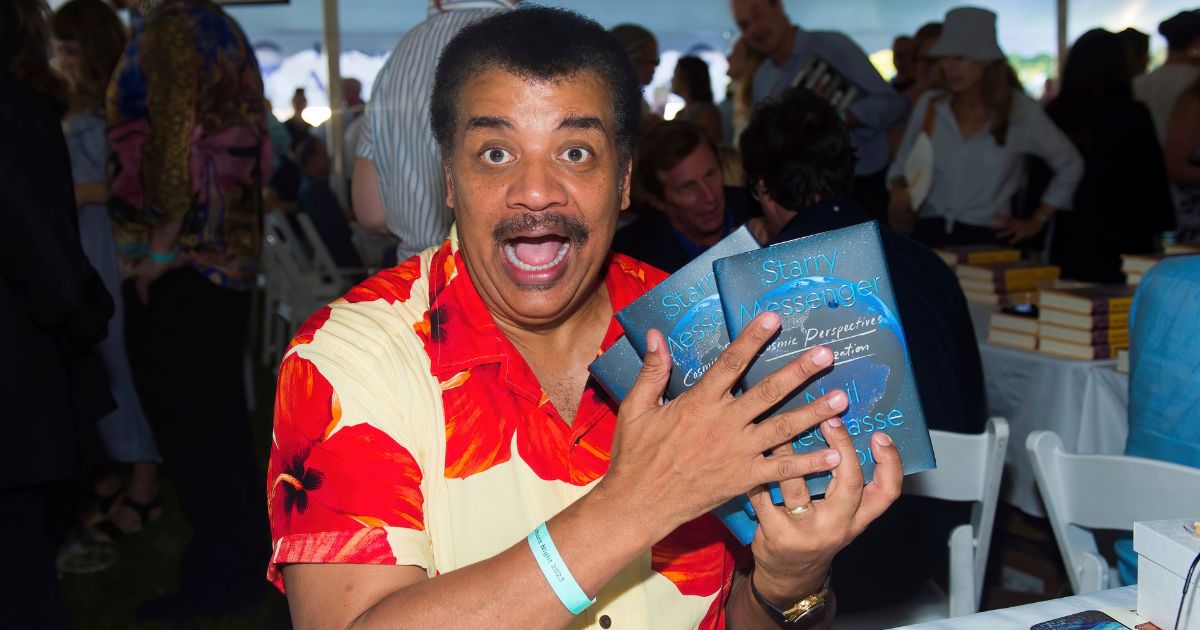 Neil deGrasse Tyson attends the East Hampton Library's 19th annual Authors Night Benefit at Herrick Park Fieldin East Hampton, New York, on Saturday.
