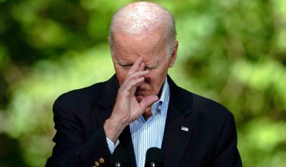 President Joe Biden attends a joint news conference with Japan's Prime Minister Fumio Kishida and South Korea's President Yoon Suk Yeol at Camp David, Maryland, on Friday.