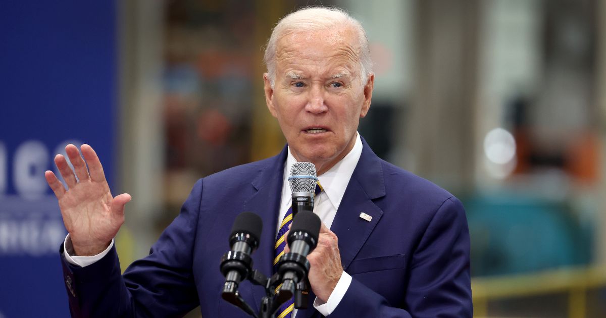 President Joe Biden speaks to guests at Ingeteam Inc., an electrical equipment manufacturer, on Tuesday in Milwaukee, Wisconsin.