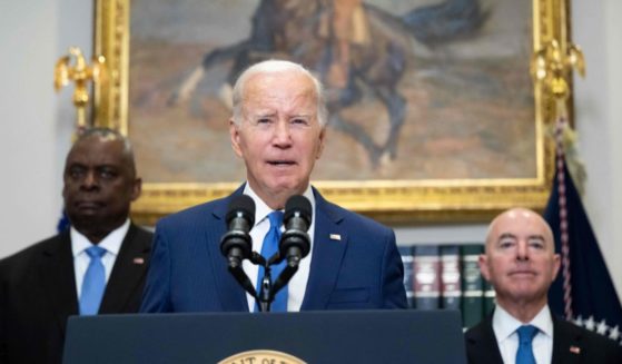 President Joe Biden speaks about the government response and recovery efforts in Maui, Hawaii, and the ongoing response on Hurricane Idalia, in the Roosevelt Room of the White House in Washington, D.C., on Wednesday.