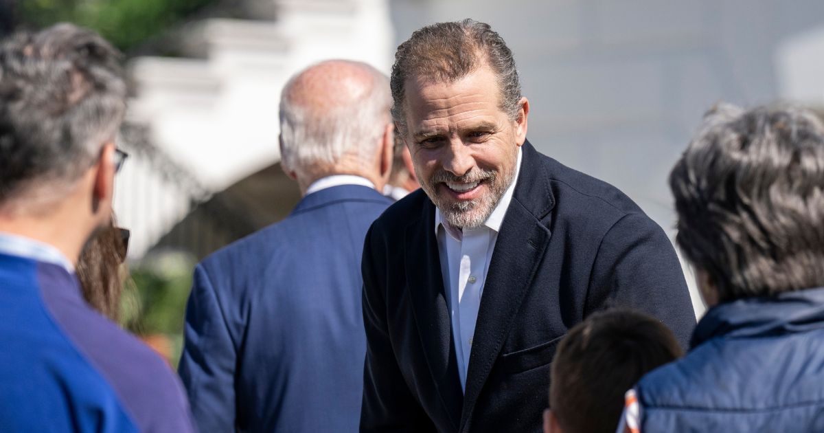 Hunter Biden, President Joe Biden's son, attends the annual Easter Egg Roll on the South Lawn of the White House on April 10 in Washington, D.C.