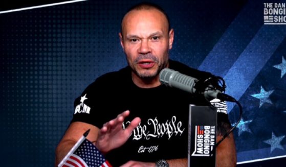 Conservative talk show host Dan Bongino on his show on Tuesday.
