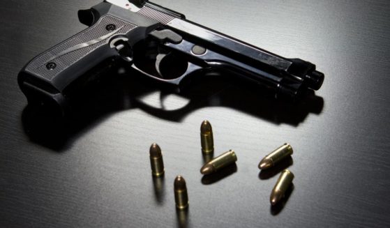 A handgun is seen in this stock image.
