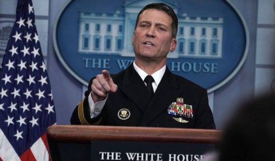 Physician to U.S. President Donald Trump Dr. Ronny Jackson speaks during the daily White House press briefing at the James Brady Press Briefing Room of the White House Jan. 16, 2018, in Washington, D.C.