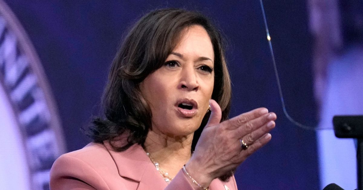 Vice President Kamala Harris speaks at the UnidosUS 2023 Annual Conference on July 24 in Chicago. Kamala Harris has recently been fact-checked for her remarks on polls giving her "great approval ratings."