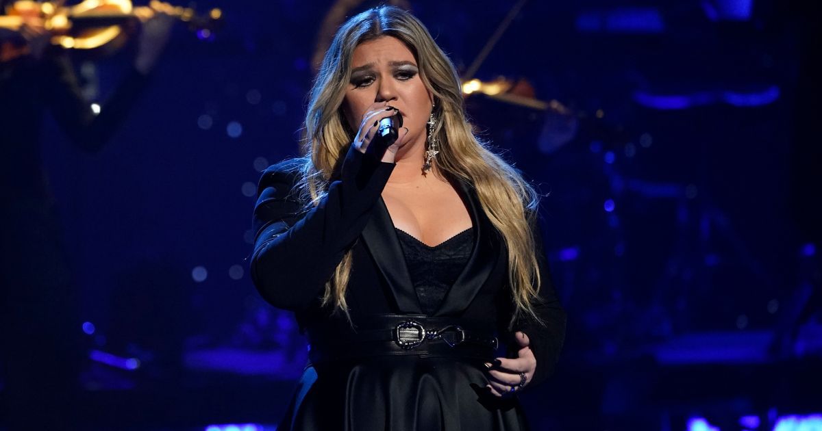 Kelly Clarkson performs during a tribute to Icon award winner Pink at the iHeartRadio Music Awards on March 27, at the Dolby Theatre in Los Angeles.