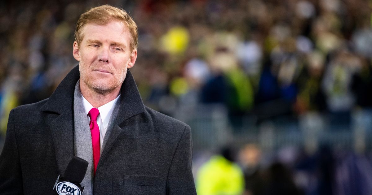 Fox Sports broadcaster Alexi Lalas works on the field before the match between the Nashville SC and the Atlanta United at Nissan Stadium on February 29, 2020, in Nashville, Tennessee.