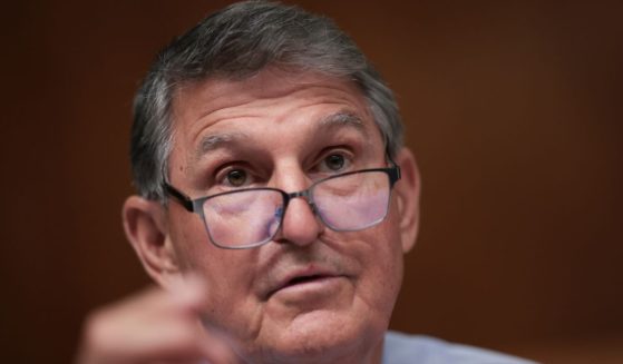 West Virginia Sen. Joe Manchin questions Securities and Exchange Commission Chairman Gary Gensler as Gensler testifies before the Financial Services and General Government Subcommittee on July 19, in Washington, D.C.