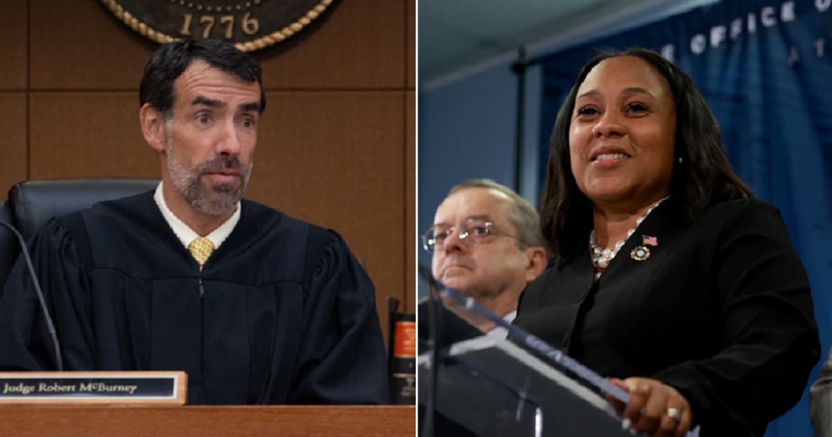 Fulton County, Georgia, Superior Court Judge Robert McBurney, left, and Fulton County District Attorney Fanny Willis, right, both saw fit to make jokes after the indictment of former President Donald Trump became public.