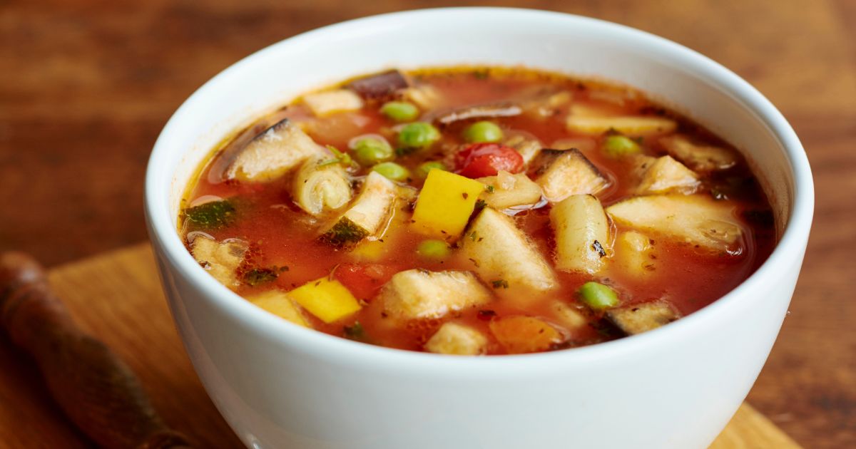 Man sues restaurant chain over shocking protein discovery in minestrone.