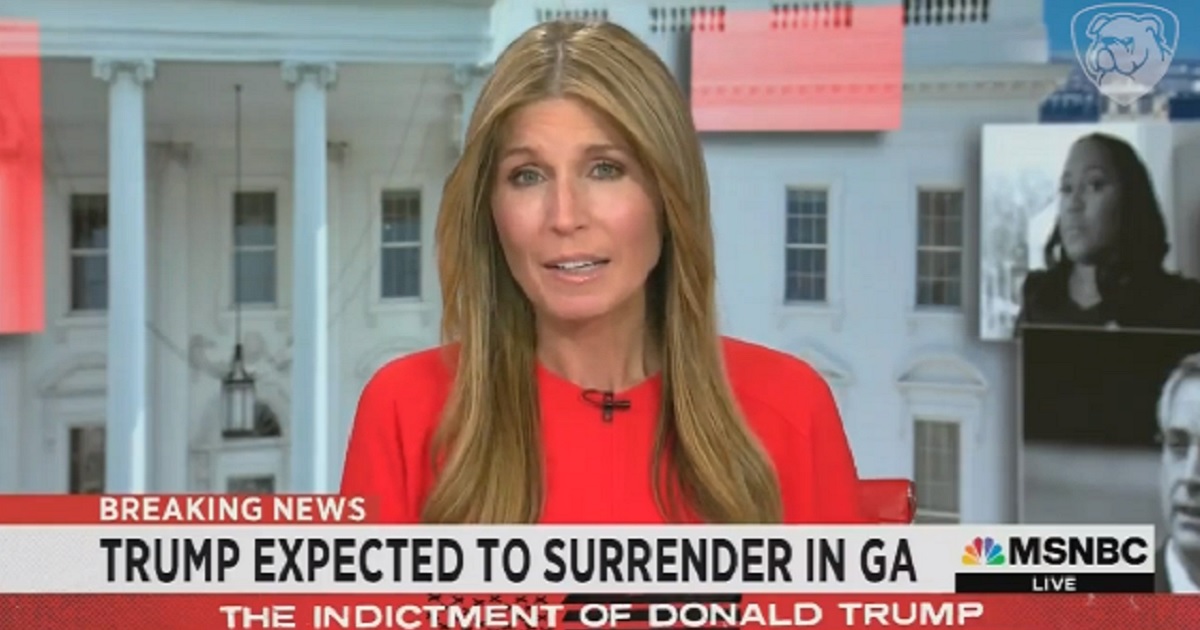 MSNBC host Nicolle Wallace is pictured during a broadcast Thursday.
