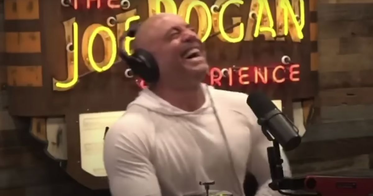Popular podcast host Joe Rogan was almost in tears of laughter after a recent guest discussed Kamala Harris and her “gypsy curses” talking style.