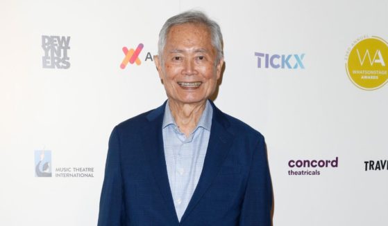 George Takei attends the WhatsOnStage Awards 2023 Winners Room at Prince Of Wales Theatre on Feb. 12 in London.