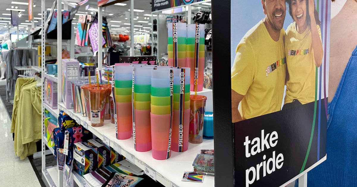 "Pride" merchandise is displayed at a Target store on May 24 in Nashville, Tennessee.