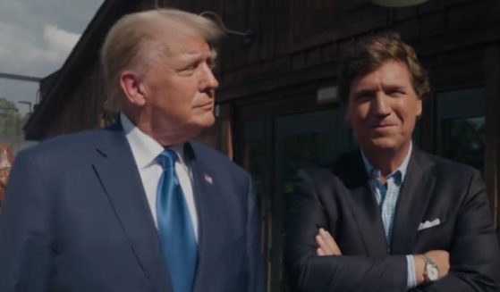 Former President Donald Trump speaks with Tucker Carlson in a Wednesday interview on "Tucker on X."