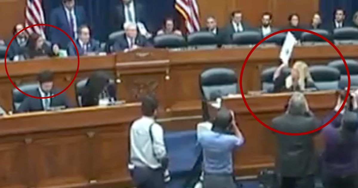 Reps. Alexandria Ocasio-Cortez, circled left, and Marjorie Taylor Greene, circled right, got into a heated exchange during the House Oversight and Accountability Committee’s first hearing on the impeachment inquiry into President Biden on Thursday.