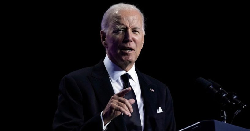 President Joe Biden, seen speaking at a Congressional Hispanic Caucus Institute event Thursday, embarrassed himself at a fundraiser where he told the same story twice, almost word for word, a few minutes apart.