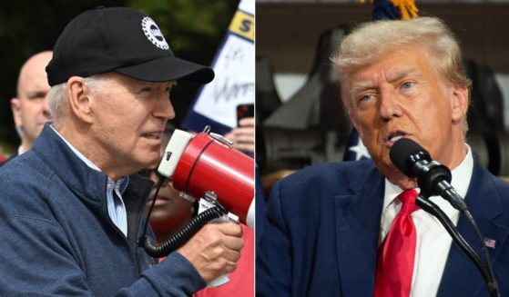 After President Joe Biden, left, addressed a union picket line on Tuesday, former President Donald Trump, right, responded, saying Biden only ever got his hands dirty when he was dealing with foreign money.
