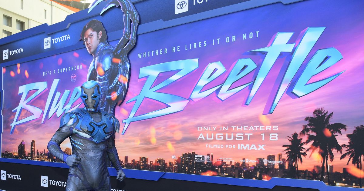Marco Guzman Jr. attends a special screening of "Blue Beetle" in Hollywood, California, on Aug. 15.