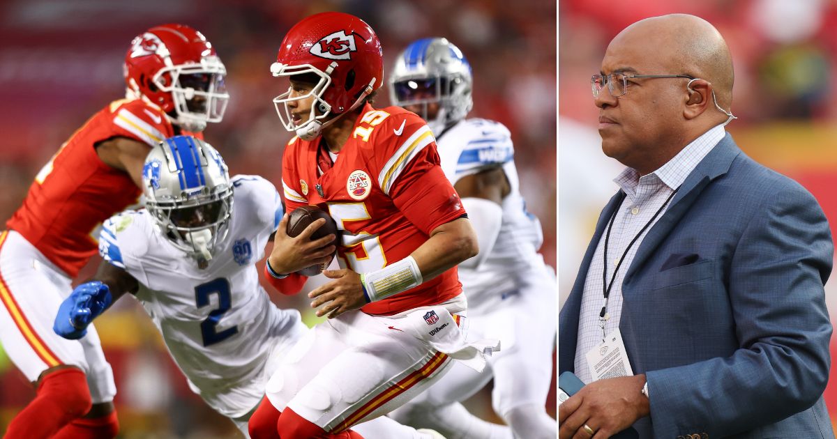 NBC sportscaster Mike Tirico, right, had some Detroit Lions fans roaring with anger after a comment he made following Thursday's 21-20 win over the Kansas City Chiefs.
