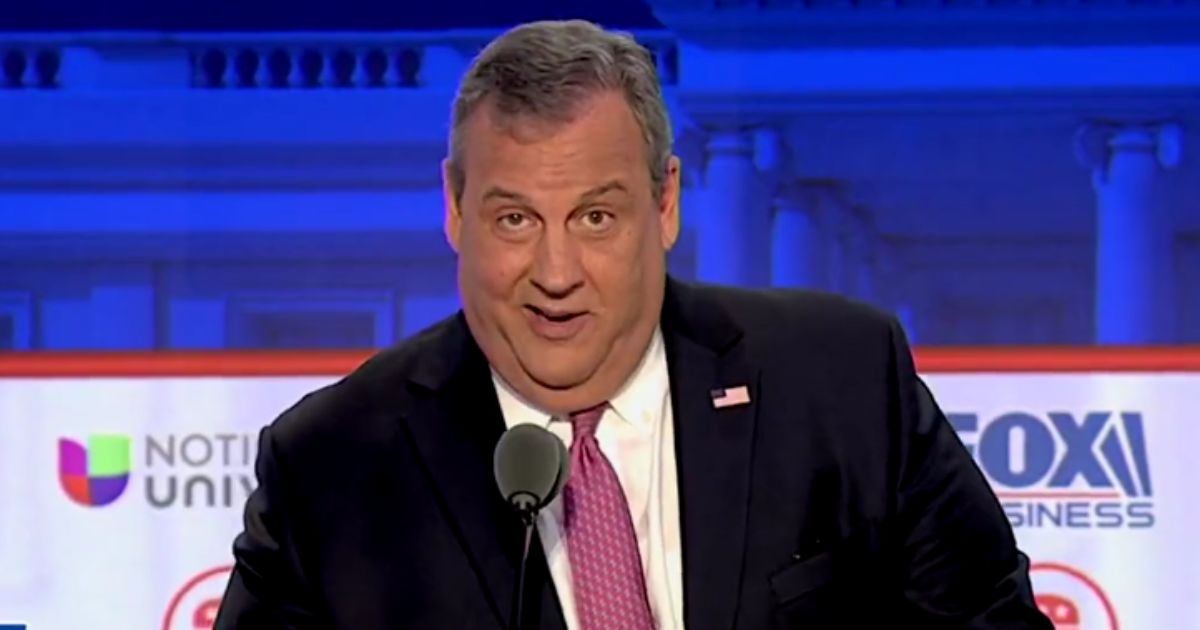 During the second Republican primary debate on Wednesday, former Gov. Chris Christie took a moment to take a shot at former President Donald Trump, but his comment wasn’t as well-received as he would have liked.