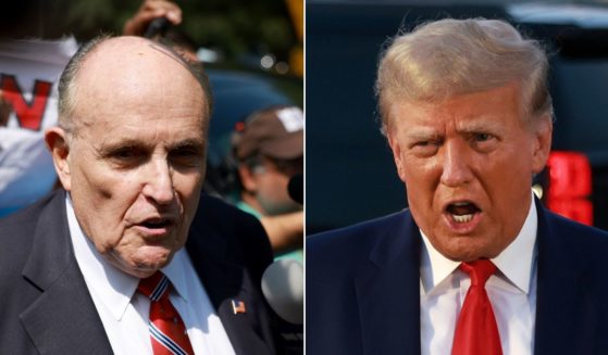Rudy Giuliani, left, worked with lawyer Katherine Friess to contest the results of the 2020 election on behalf of then-President Donald Trump.