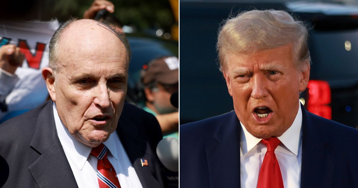 Rudy Giuliani, left, worked with lawyer Katherine Friess to contest the results of the 2020 election on behalf of then-President Donald Trump.