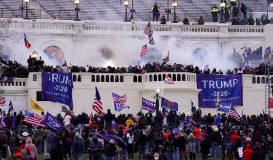 Protesters at the Capitol in Washington on Jan. 6, 2021