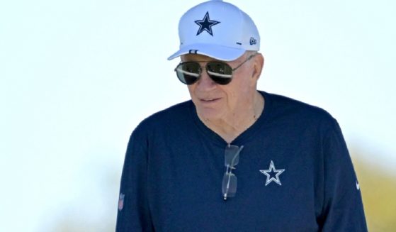 Dallas Cowboys owner Jerry Jones is pictured in July at Cowboys training camp in Oxnard, California.