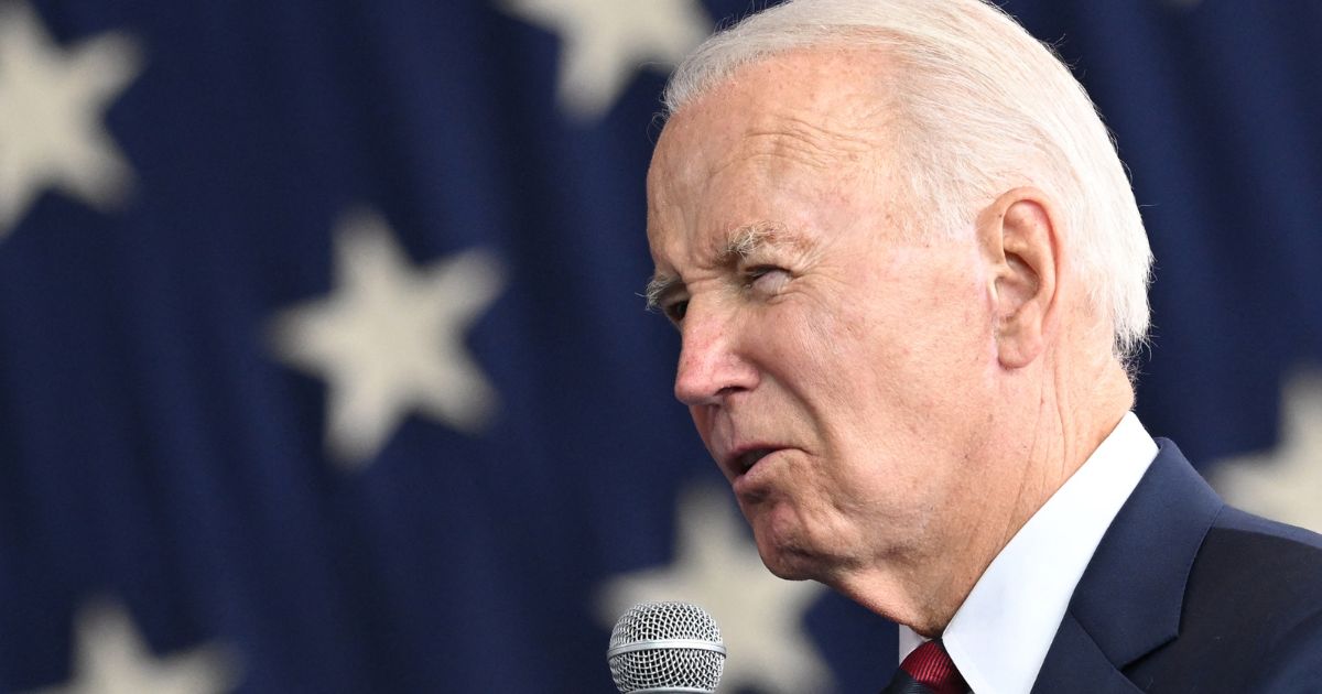President Joe Biden delivers remarks on the 22nd anniversary of the 9/11 terrorist attacks at Joint Base Elmendorf-Richardson in Anchorage, Alaska, on Monday.