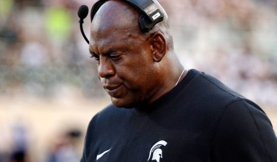 Head coach Mel Tucker of the Michigan State Spartans looks on during the fourth quarter of a game against the Richmond Spiders at Spartan Stadium on Sept. 9 in East Lansing, Michigan.