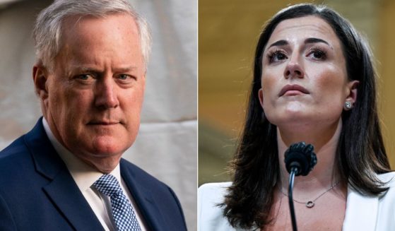 A claim that former White House aide Cassidy Hutchinson, right, made about former White House Chief of Staff Mark Meadows, left, in her book is now being disputed by a witness, who said the incident never occurred.