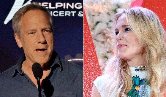 At left, Mike Rowe speaks at the Microsoft Theater in Los Angeles on Dec. 16, 2022. At right, Megyn Kelly speaks at the JW Marriott Miami Turnberry Resort and Spa in Aventura, Florida, on Aug. 5.