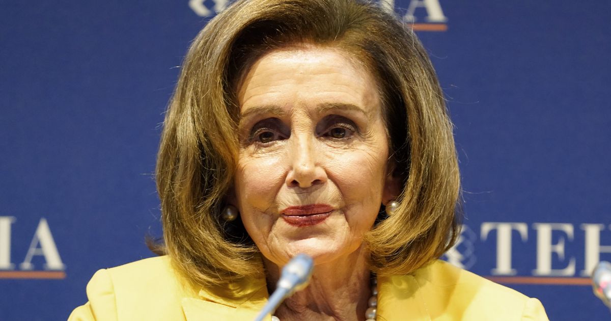 Democratic Rep. Nancy Pelosi, former speaker of House, attends a forum in Cernobbio, Italy, on Sept. 1.
