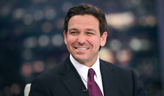 Florida Gov. Ron DeSantis attends a live taping of "Hannity" at Fox News Channel Studios in New York City on Wednesday.