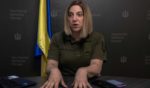 Sarah Ashton-Cirillo speaks during an interview in Kyiv on Sept. 7.