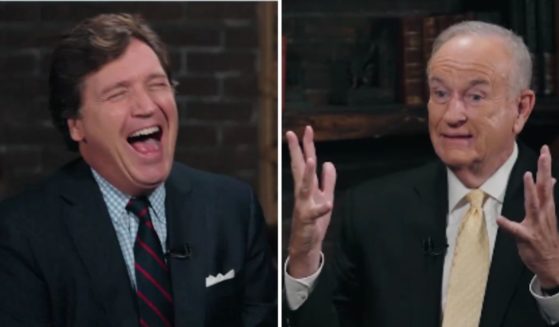 Tucker Carlson, left, asked Bill O'Reilly about an infamous moment from his time hosting "Inside Edition."