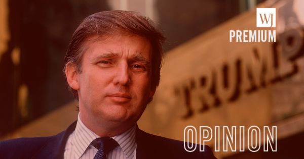 Donald Trump is seen at his Trump Tower development in 1985. Decades before he would become president of the United States, Trump's real estate development projects were credited with saving a floundering New York City.