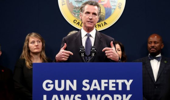 California Gov. Gavin Newsom speaks during a press conference on gun control Feb. 1 in Sacramento.