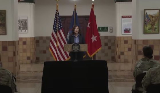 New York Gov. Kathy Hochul speaks this week about her state's migrant crisis. Hochul says 150 more National Guard members will be deployed for what she called the migrants' "case management."