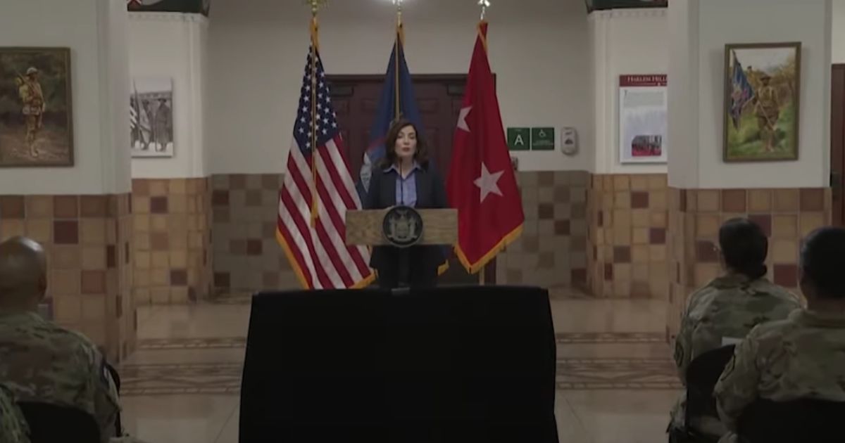 New York Gov. Kathy Hochul speaks this week about her state's migrant crisis. Hochul says 150 more National Guard members will be deployed for what she called the migrants' "case management."