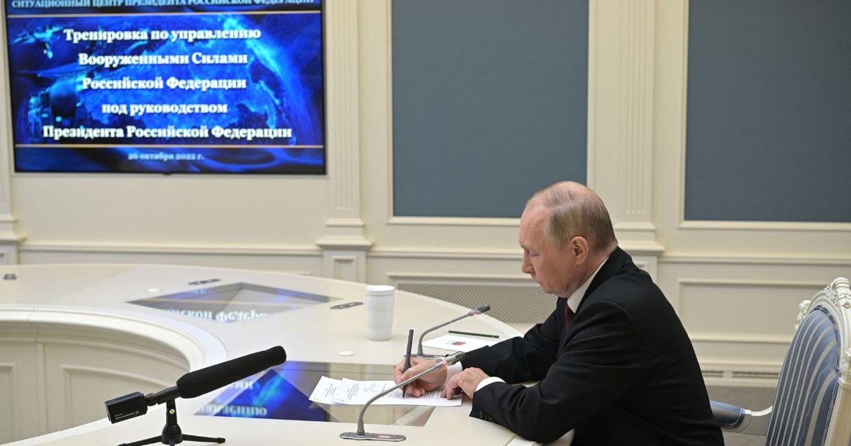 Putin orders nationwide nuclear attack response drill ahead of US national emergency alert test.