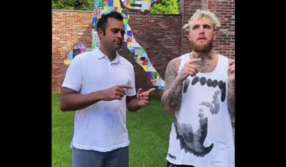 Republican presidential candidate Vivek Ramaswamy filmed a video with social media star Jake Paul announcing Ramaswamy's new TikTok account.
