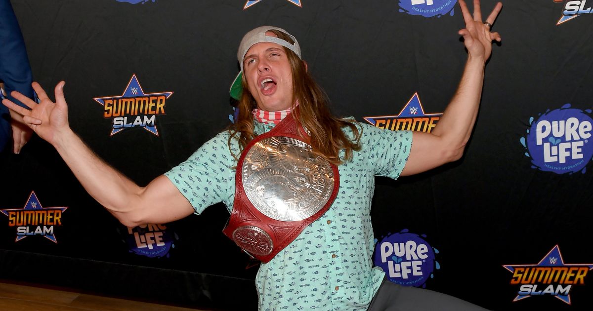 Professional wrestler and former mixed martial artist Matt "Riddle" Riddle attends the WWE SummerSlam after party at Delano Las Vegas at Mandalay Bay Resort and Casino on Aug. 21, 2021, in Las Vegas.