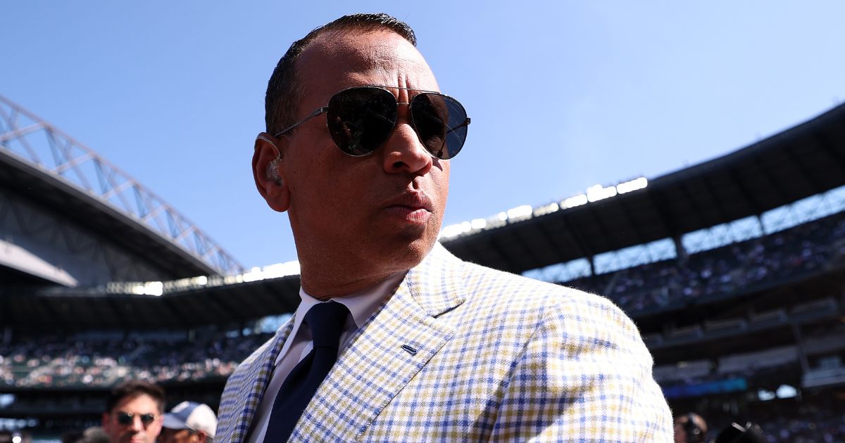Alex Rodriguez walks onto the field prior to the 93rd MLB All-Star Game presented by Mastercard at T-Mobile Park on July 11 in Seattle.