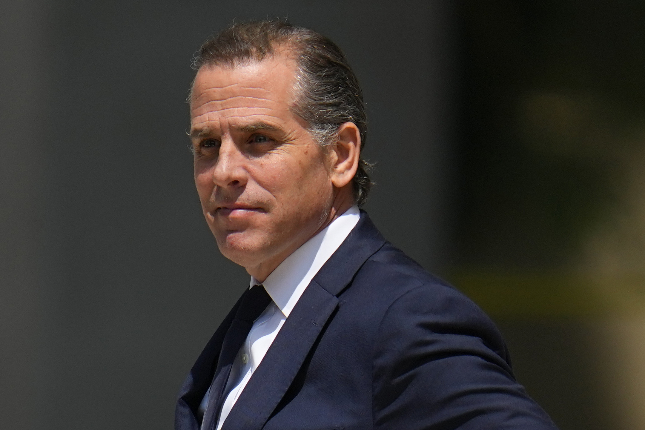 Hunter Biden leaves the courthouse in Wilmington, Delaware,on July 26.