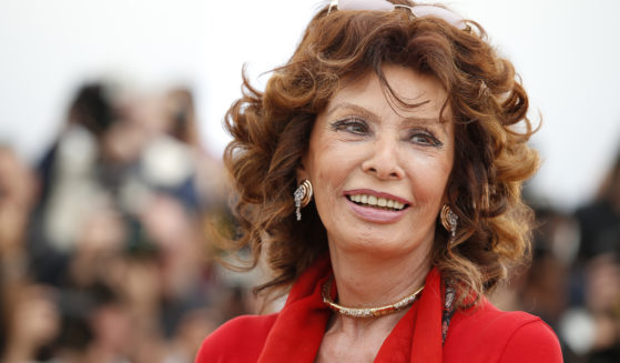 Actress Sophia Loren attends the 67th International Film Festival in Cannes, France, on May 21, 2014.