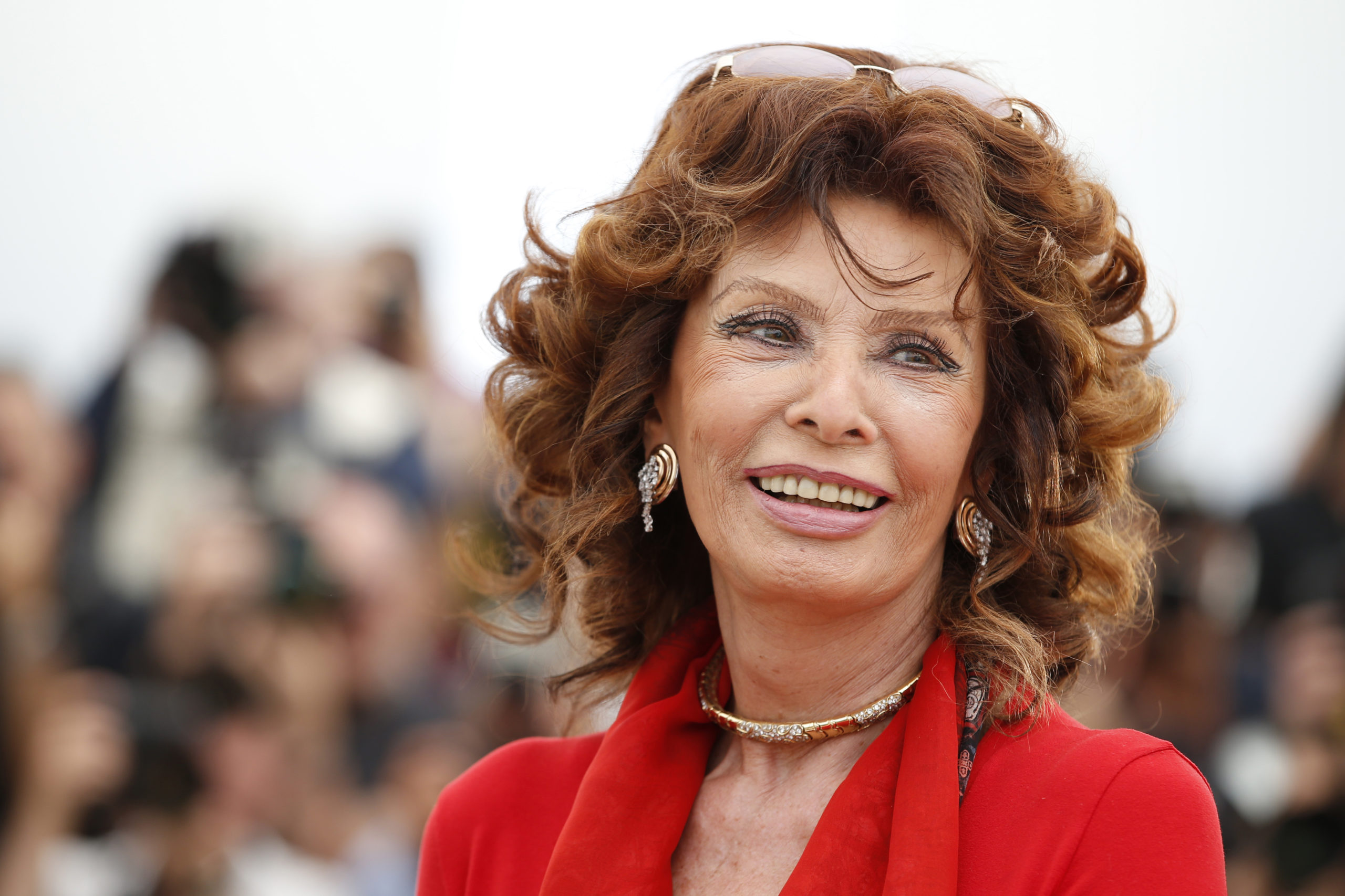 Actress Sophia Loren attends the 67th International Film Festival in Cannes, France, on May 21, 2014.